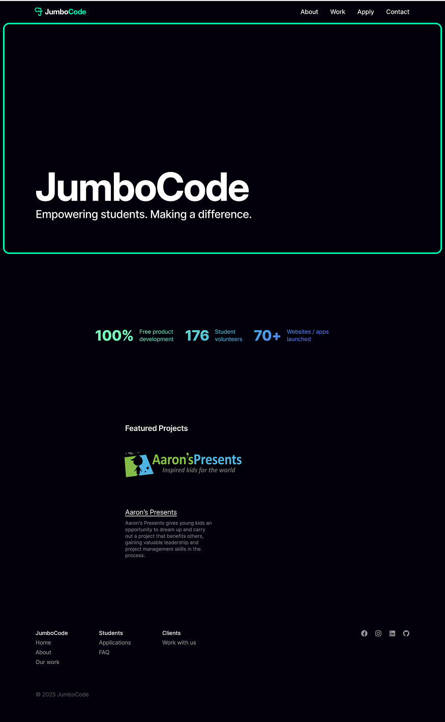 Old JumboCode website